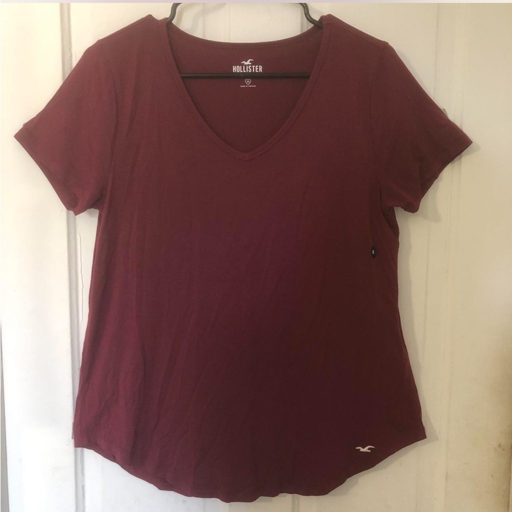 Hollister Easy Logo Icon V-Neck T-Shirt